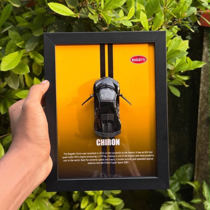 A5 Bugatti Car Frame – Premium 3D Wall Decor