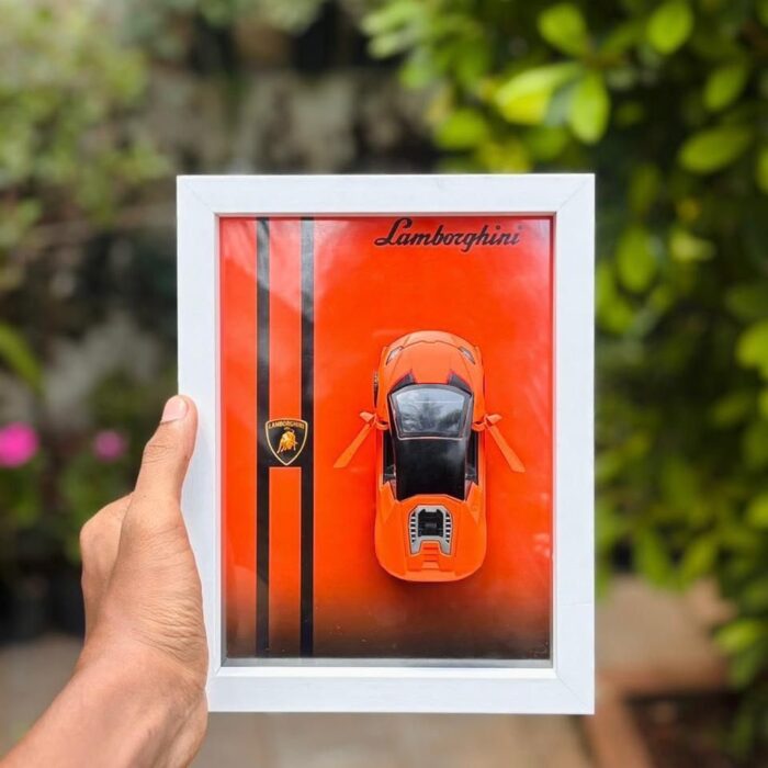 Premium Lamborghini 3D Car Box Frame