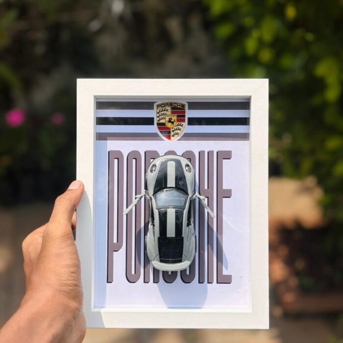 Premium Porsche 3D Car Box Frame