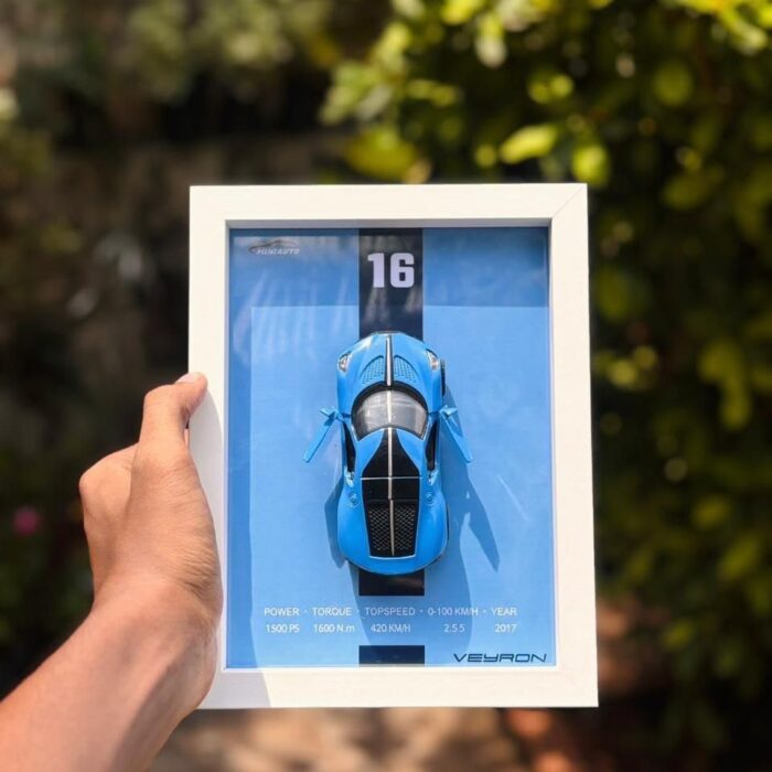 Premium Bugatti Veyron 3D Car Box Frame